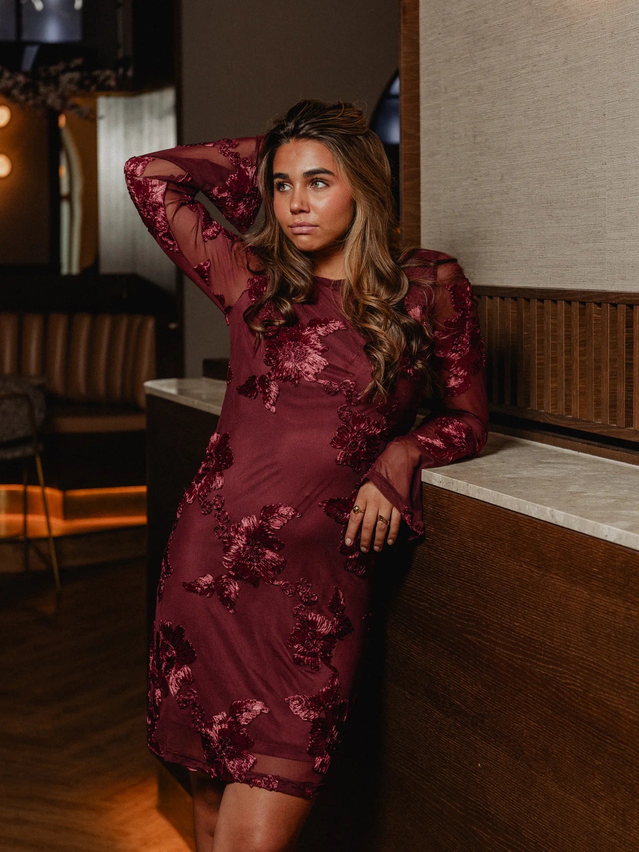 VMMILA Long Dress - Tawny Port